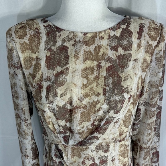 LOVERS + FRIENDS Bracken Snake Print Dress M - Picture 4 of 9